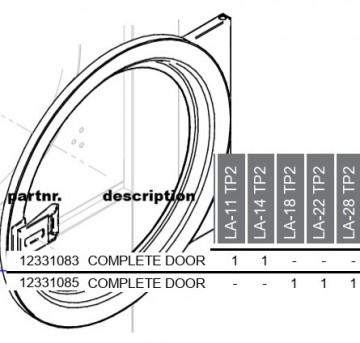 12331083 of 12331085 complete door fagor domus danube primer