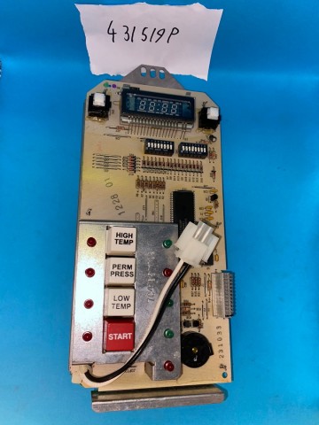 431519p control unit dryer with keyboard and display