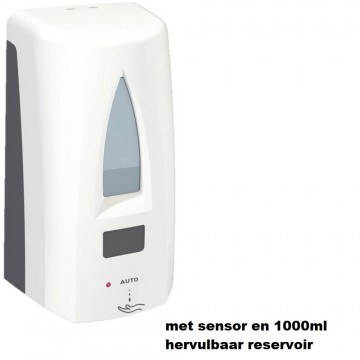 Dispenser automatisch voor alcoholgel met 1000ml reservoir hervulbaar dutch laundry group 0