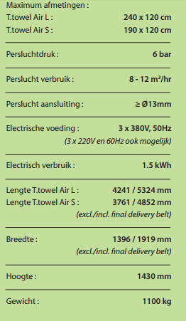 Handdoeken vouwer dlg 0