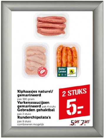 Kliklijst desinfectiezuil a4 of a5 formaat met uw reclame