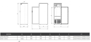 Ozonkast fagor 1 deurskast groot en klein afmetingen
