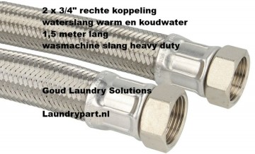 Wasmachine slang 1,5 meter watertoevoerslang warm en koudwater